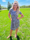 Take The Lead Taupe Leopard Dress