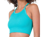 Ice Blue Ribbed Cami Top