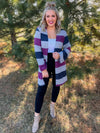 Time To Relax Striped Body Cardigan